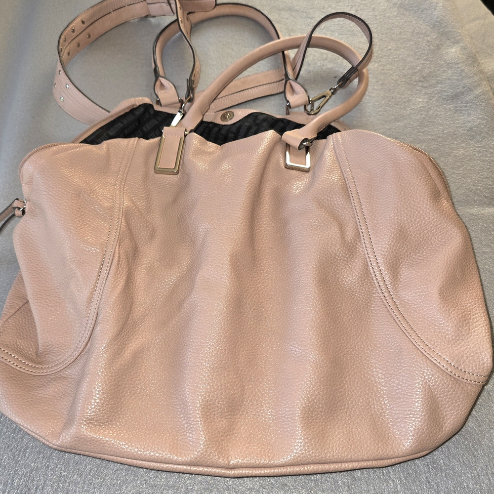 Steve Madden Blush Pink Leather Shoulder Tote - Picture 7 of 15